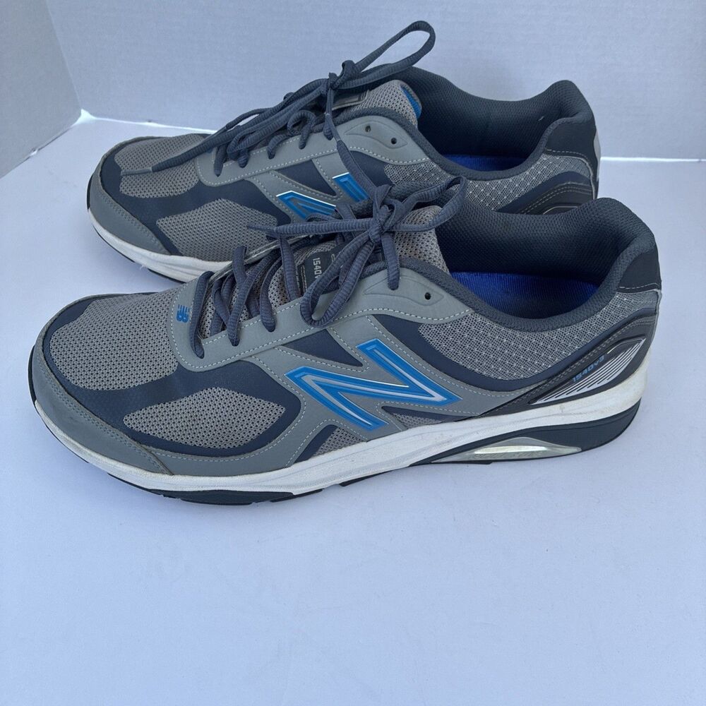 New Balance 1540 V3 Running Shoes Men Size 14 2E Wide Gray Blue Comfort Sneakers